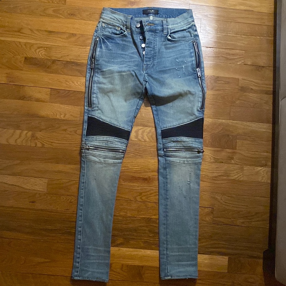 Amiri - Mens Denim Jeans - Medium Wash Blue - Size 30